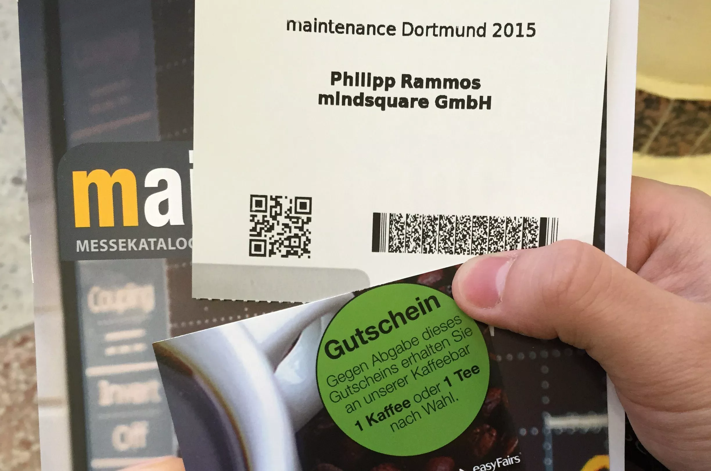 maintenance: easyfairs maintenance 2015 Dortmund Ausweis