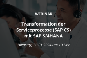 Webinar - Transformation der Serviceprozesse