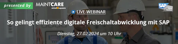 Live-Webinar: Digitale Freischaltabwicklung