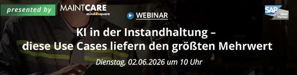 Banner: KI in der Instandhaltung – diese Use Cases liefern den größten Mehrwert